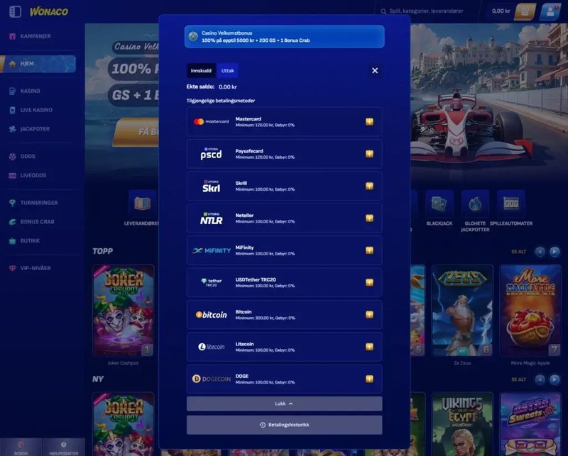 Discover wonaco Login